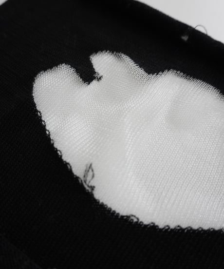 Sheer mix knit