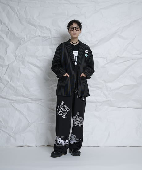 Original 10th Anniversary  printed pants