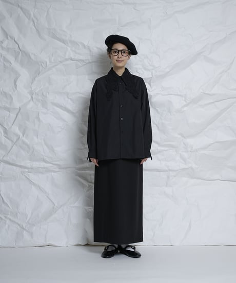 Long point flower collar shirts