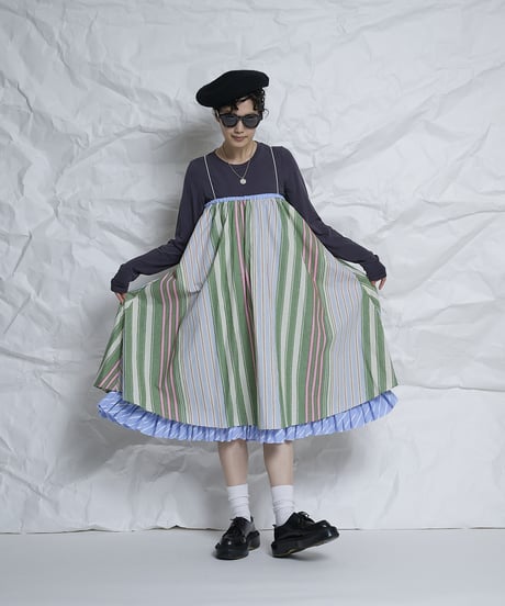 Randam stripe 2way Skirt