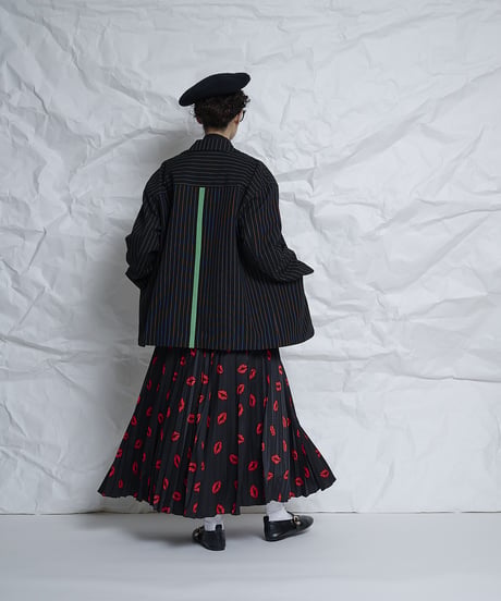 Lip printed skirt
