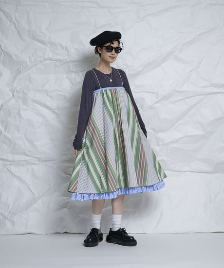 Randam stripe 2way Skirt