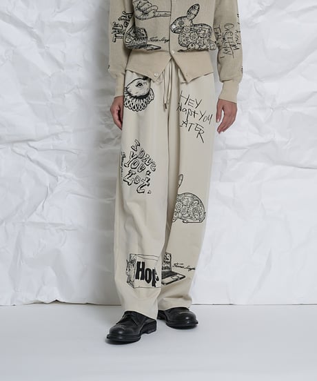 Original 10th Anniversary  printed pants