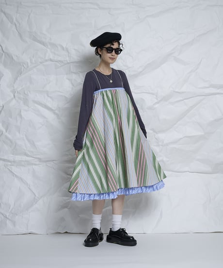 Randam stripe 2way Skirt