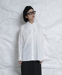 Long point flower collar shirts