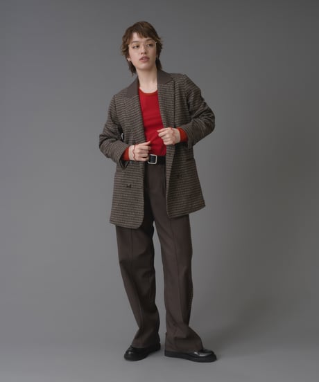 Check wool chic Jacket