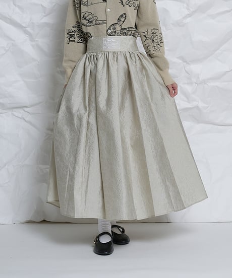 Flower Jacquard 2way Skirt