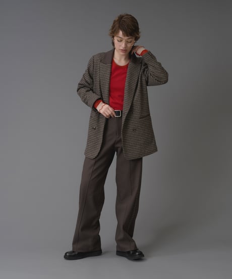 Check wool chic Jacket