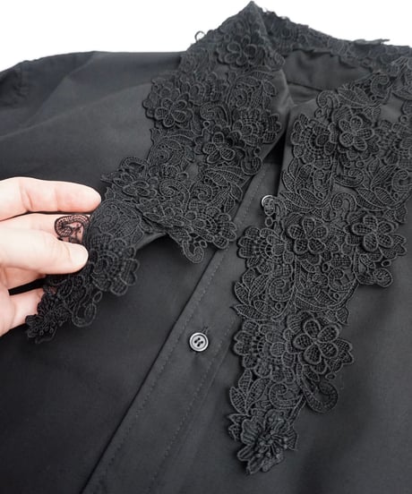 Long point flower collar shirts