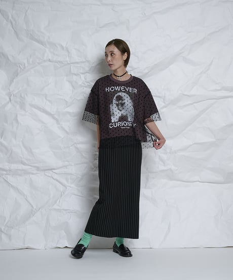 Pin stripe I line Skirt