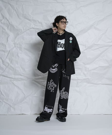Original 10th Anniversary  printed pants