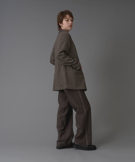 Check wool chic Jacket