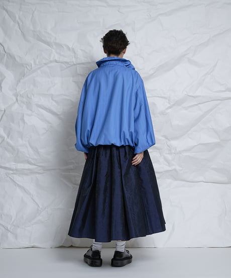 Frill collar Ribbon Blouson