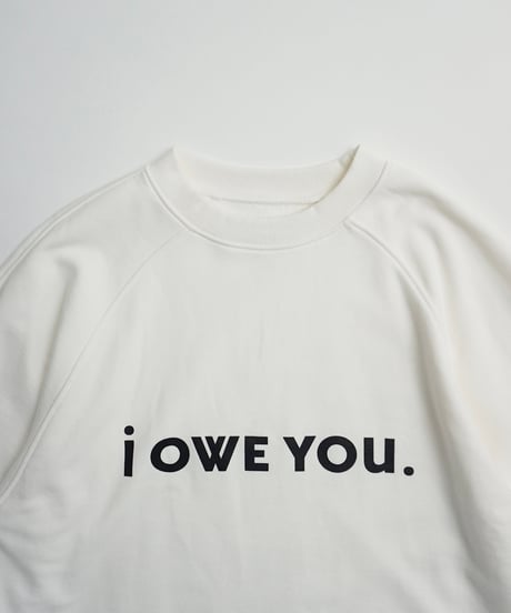 I owe you ballon sleeve pullover