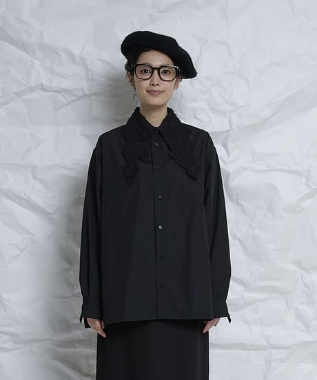 Long point flower collar shirts