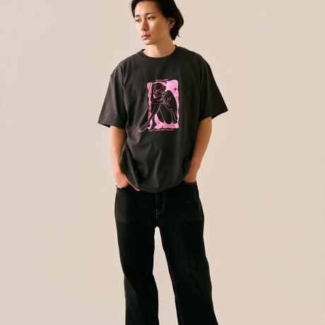 Wasted Girl Tee CHARCOAL