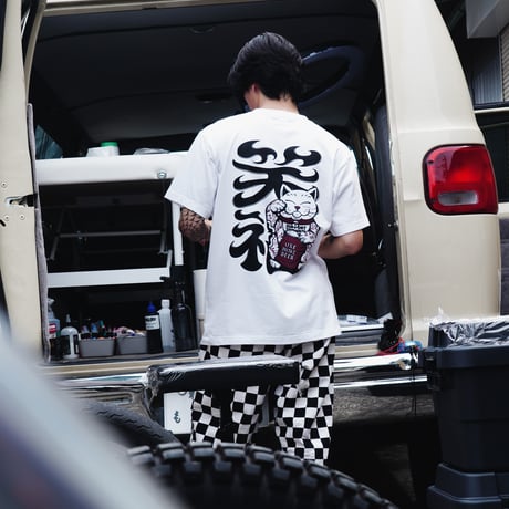 OMB×JERRYTRAD Lucky Cat Tee WHITE