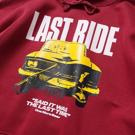 LAST RIDE HOODIE BURGUNDY