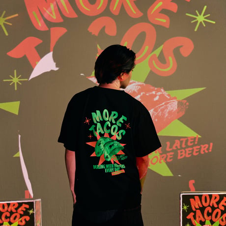 More Tacos Tee BLACK