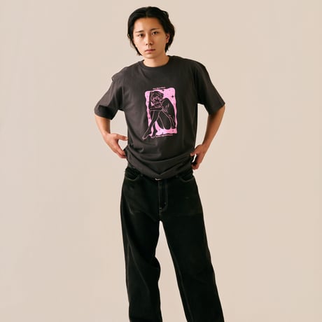 Wasted Girl Tee CHARCOAL