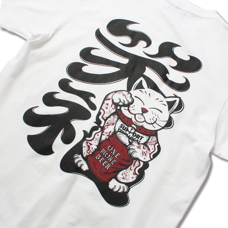 OMB×JERRYTRAD Lucky Cat Tee WHITE
