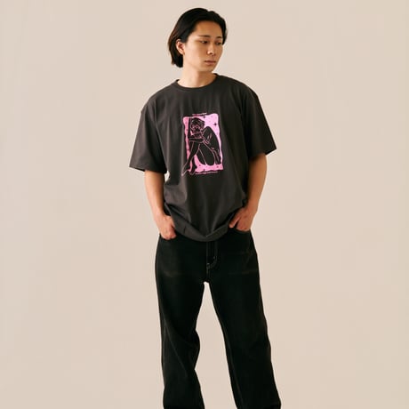Wasted Girl Tee CHARCOAL