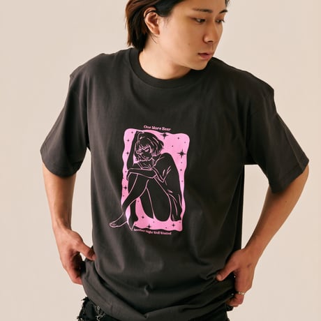 Wasted Girl Tee CHARCOAL