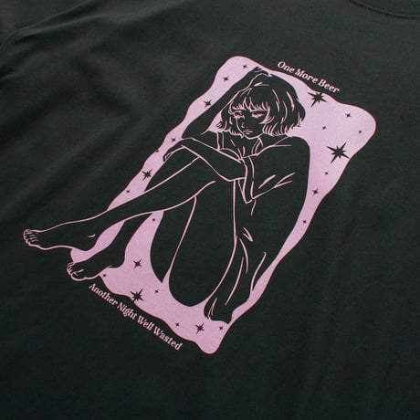 Wasted Girl Tee CHARCOAL
