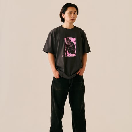 Wasted Girl Tee CHARCOAL