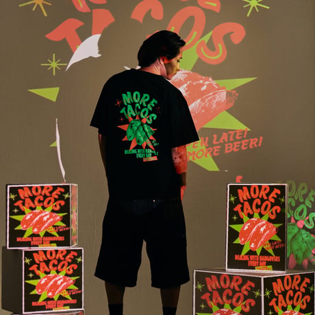More Tacos Tee BLACK