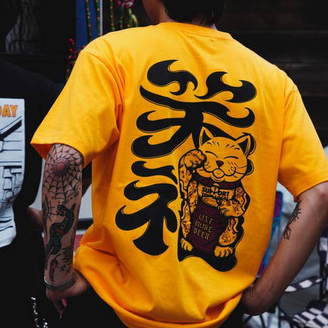 OMB×JERRYTRAD Lucky Cat Tee GOLD
