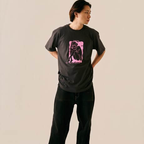 Wasted Girl Tee CHARCOAL