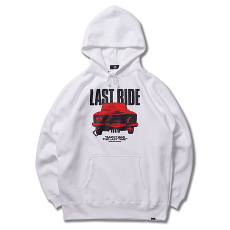 LAST RIDE HOODIE WHITE