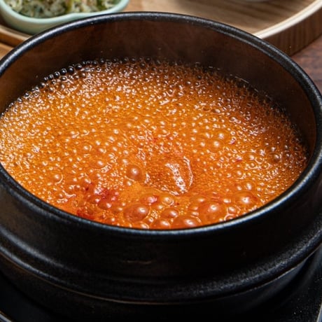 水キムチとスントゥブスープのセット