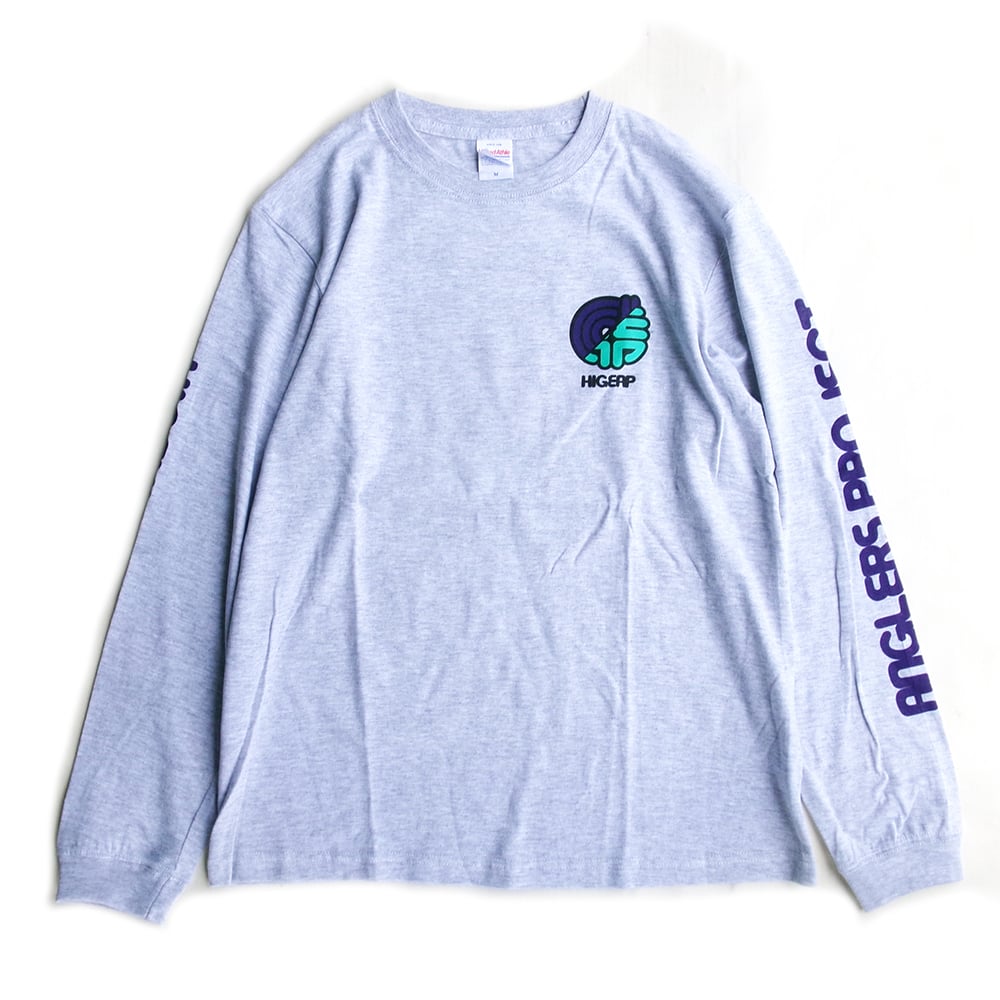ANGLERS PROJECT x HIGE HIGE CLUB HIGEAP 2 L/S T-SHIRTS ASH アングラーズ ...