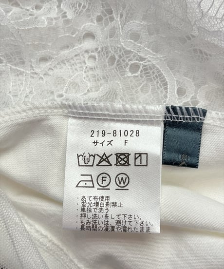裾レースT（219-81028）／&SO