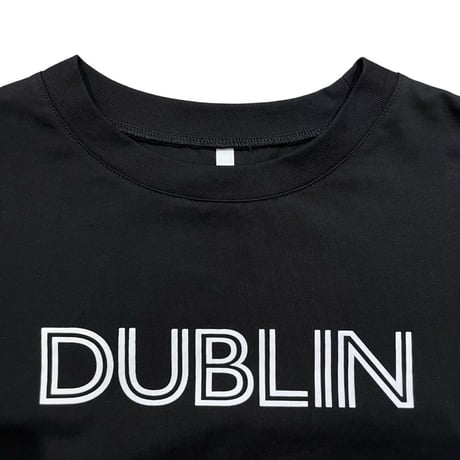 DignteCollier バックフレアプリントTシャツ- ブラック