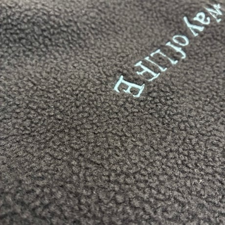 EimeeLaw  ランダム刺繍フリースアーチパンツ        -  ダークグレー