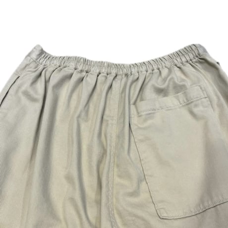 vent blanc | コットンレーヨンツイルラップパンツ | 【Beige】