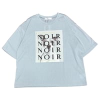 EimeeLaw   アニマルフォト＆刺繍プリントメロウシアーTシャツ- サックス