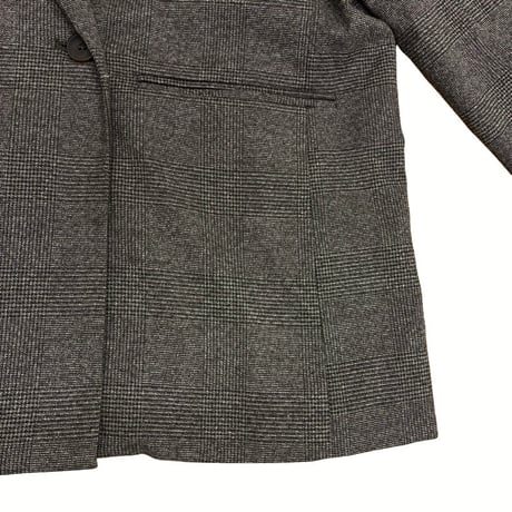CYNICAL グレンチェックコーデュロイ切替ビッグジャケット- ブラウン