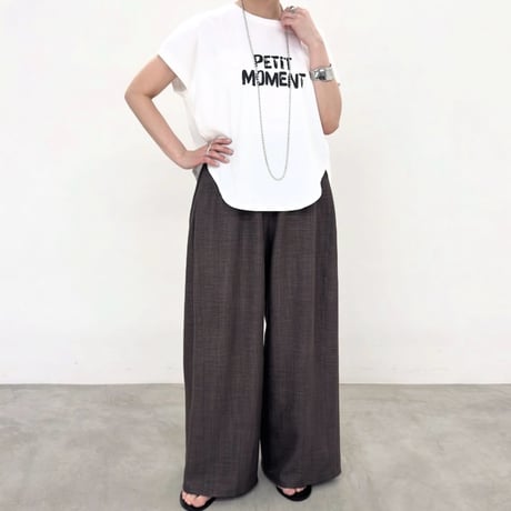 NUS フレンチスリーブロゴTシャツ - ホワイト