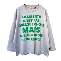 THOMAS MAGPIE      グラフィックプリント ロングスリーブTシャツ        -アイスグレー