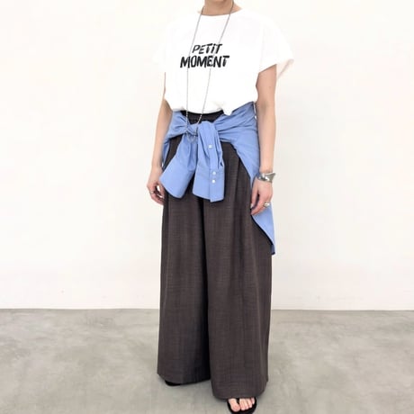 NUS フレンチスリーブロゴTシャツ - ホワイト