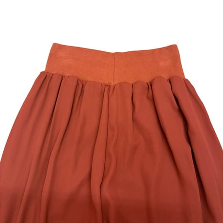Praia      エアリージョーゼット＆シフォンスカーチョ   - テラコッタ