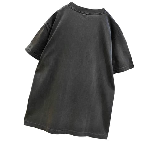 LIROMA ヴィンテージ風ロックTシャツ ブルー