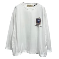 THOMAS MAGPIE    バックプリントロングTシャツ    - ホワイト