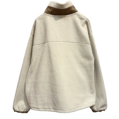EimeeLaw   ランダム刺繍フリースZIPプルオーバー  -  ライトベージュ