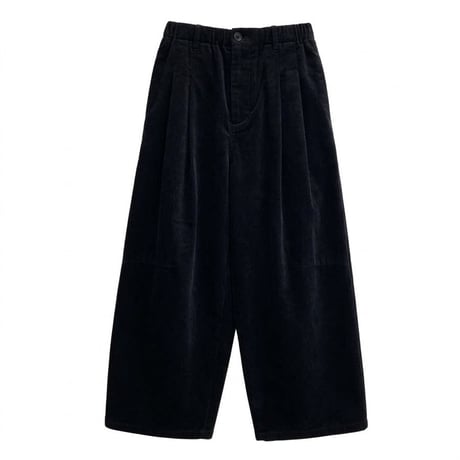 WYTE ストレッチコーデュロイタックパンツ ブラック