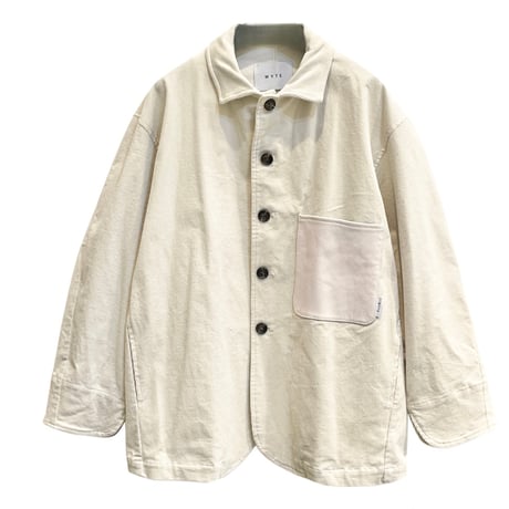 WYTE ストレッチコーデュロイカバーオールジャケット アイボリー